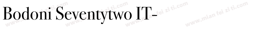 Bodoni Seventytwo IT字体转换